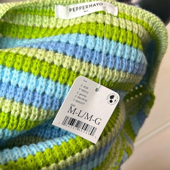 NWT! Free People Peppermayo Good Life Crochet Halter Dress size M/L - Picture 10 of 12